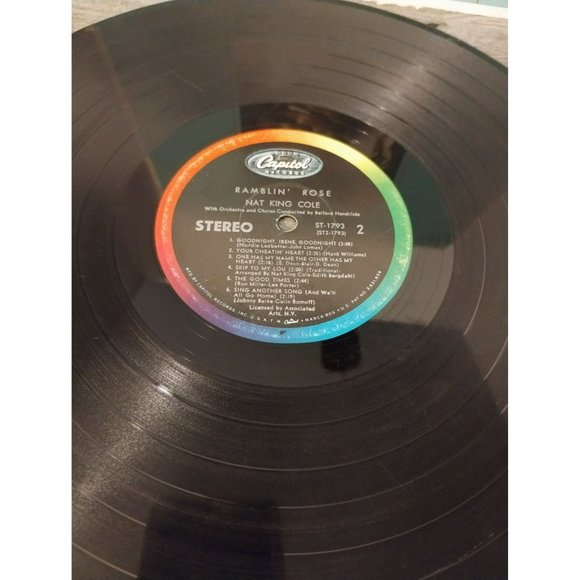 Nat King Cole Ramblin' Rose LP 1962 Capitol Records ST 1793 - Picture 2 of 4